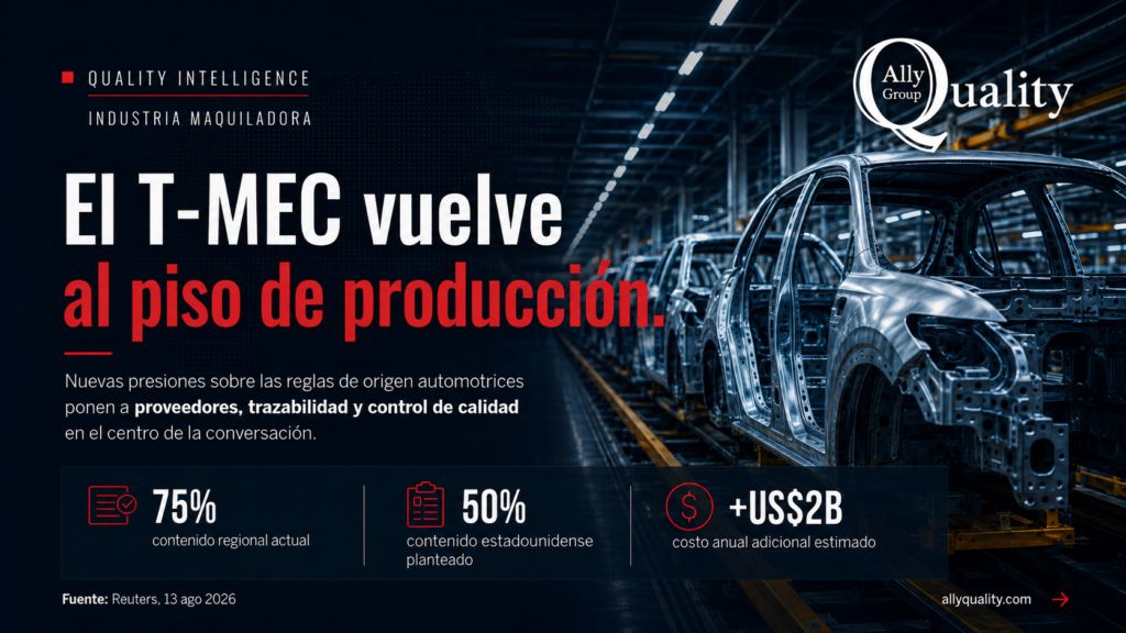 El T-Mec vuelve al piso de producción