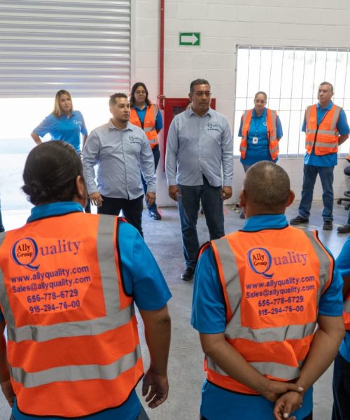 Sorteo de piezas electrónicas con estándares internacionales en Ally Quality.