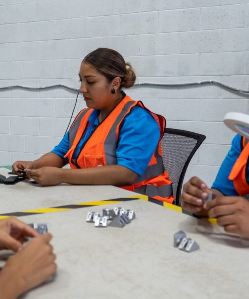 Proceso de sorteo en la industria manufacturera con personal experto de Ally Quality.